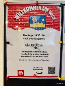 Gästebegrüßung im Haus des Kurgastes auf Juist