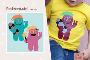 Coole Monster (Plotterdatei)