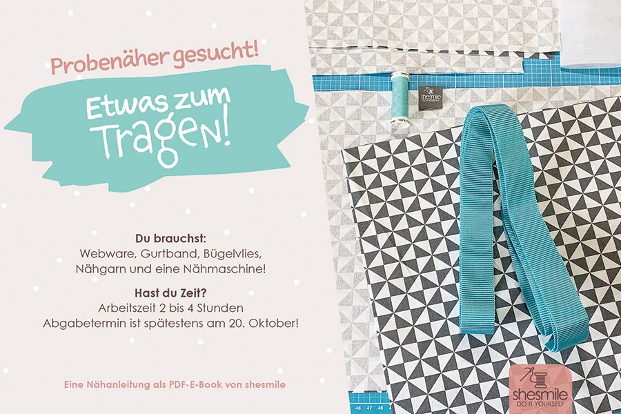 Probenäher gesucht! Etwas zum Tragen!