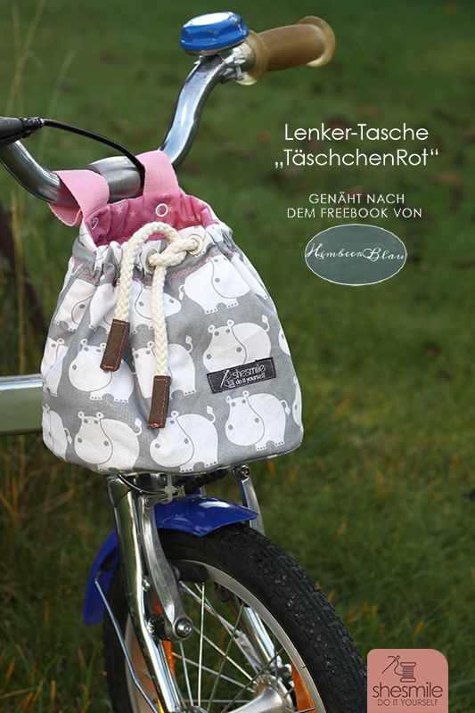 Lenkertasche "TäschchenRot" (Ein Freebook von HimbeerBlau)