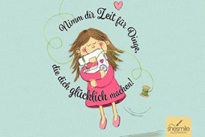 Betty mit der Nähmaschine (Eine Illustration von shesmile)