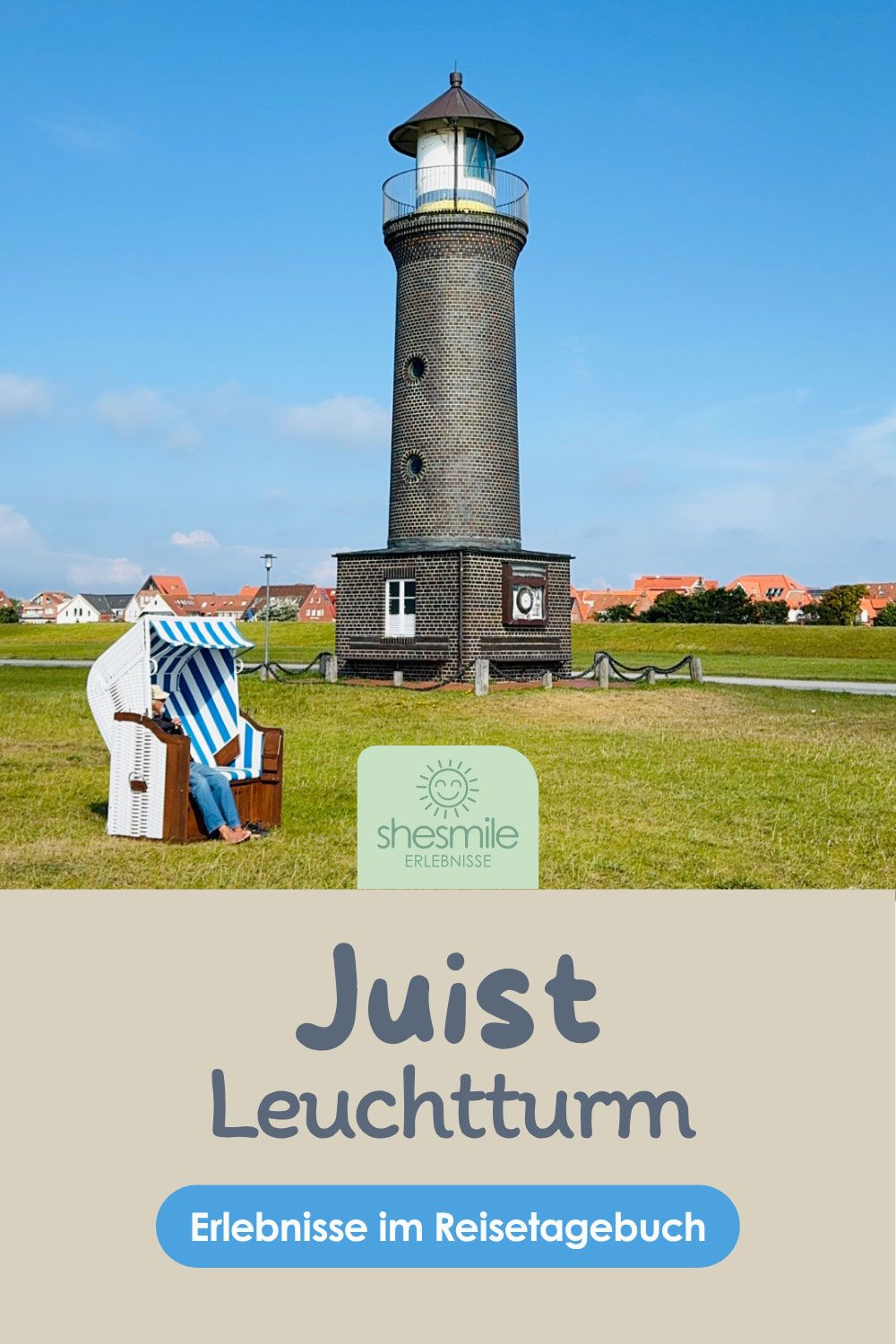 Im Hafen von Juist - Leuchtturm Memmertfeuer und Seezeichen