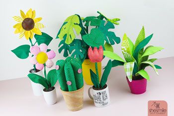 Zimmerpflanzen "FriedaFlower" (Nähanleitung und Schnittmuster)