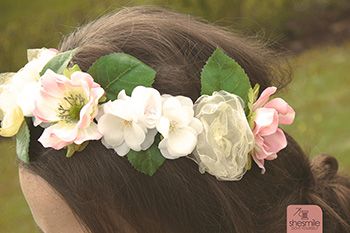 Blumenschmuck "Bela Noiva" (Kostenlose Bastel- und Nähanleitung)