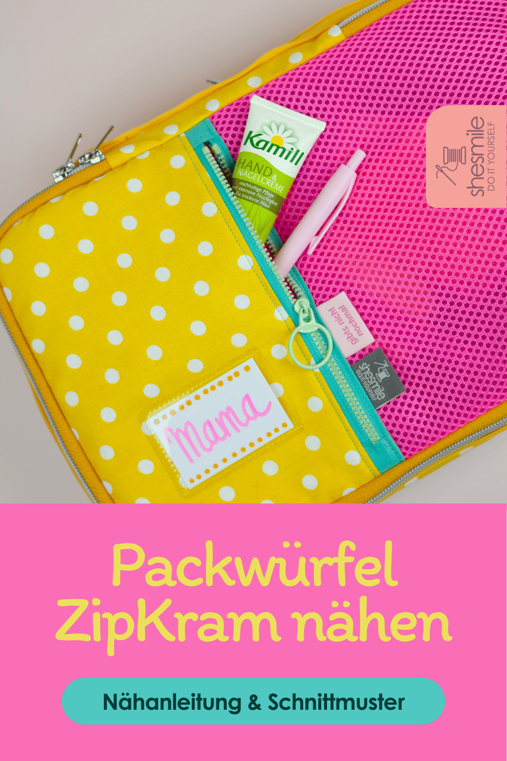 Packwürfel ZipKram - Das Schnittmuster für mehr Ordnung im Koffer