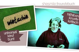 Freundebuch-Eintrag: Sarah Wićaz von wietschie