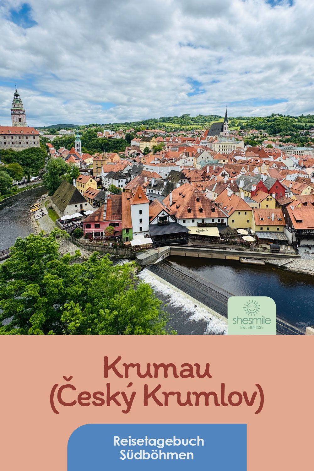 Südböhmen - Oberplan, Krumau, Lipno Stausee und Burg Rosenberg