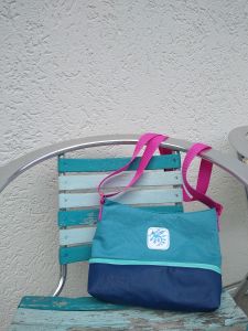 Handtasche ZipKram genäht von Verena. Schnittmuster von shesmile DIY.
