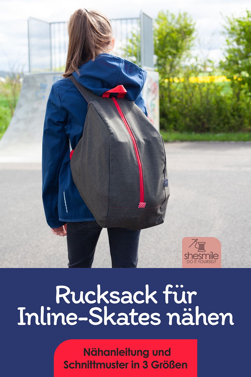 Einen SusiSkates Rucksack für die Inline-Skates meiner Tochter nähen