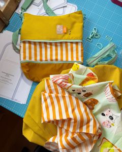Stoffreste der Handtasche ZipKram