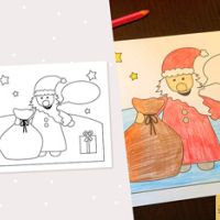 Nikolaus-Ausmalbild für Kinder (Kostenlose Druckvorlage)