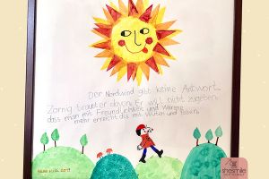 Der Mann im roten Mantel (Ein Wandbild mit Kartoffeldruck gestalten)