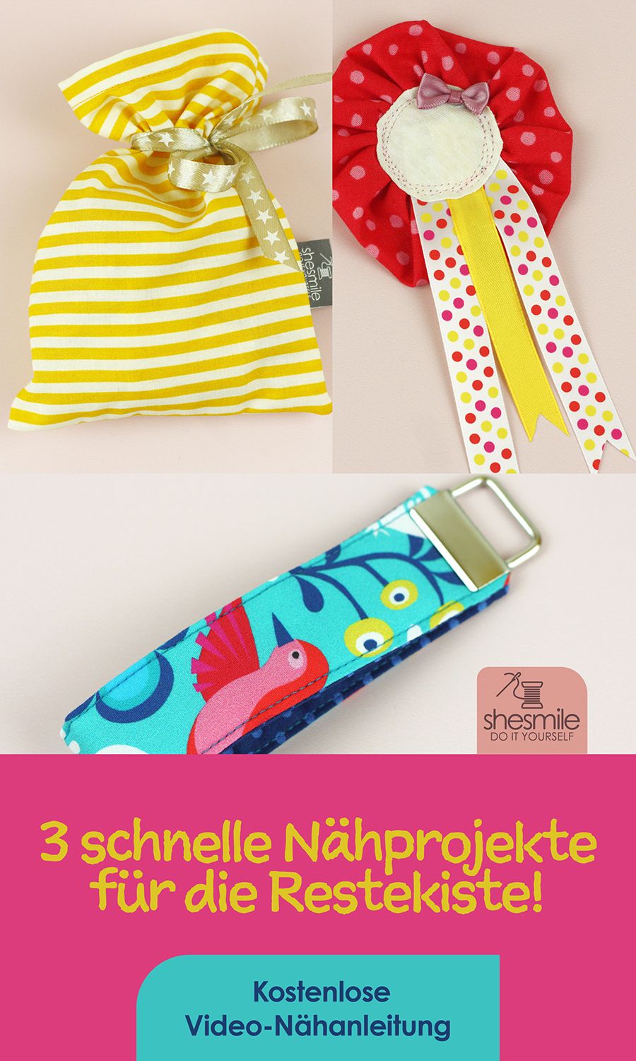 3 schnelle Nähprojekte aus Stoffresten! #SonntagsDing