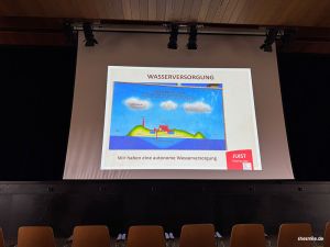 Gästebegrüßung im Haus des Kurgastes auf Juist