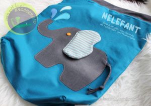 Elefant Nelefant, Applikationsvorlage und Nähanleitung von shesmile
