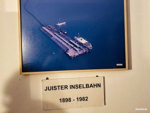Luftaufnahme der Juister Inselbahn (1898 bis 1982)