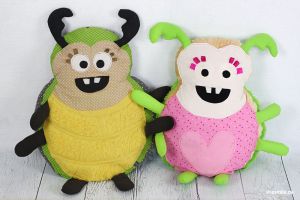 Käferkissen Hildergard (Nähanleitung und Schnittmuster von shesmile DIY)