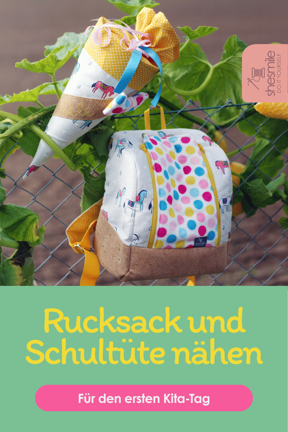 Rucksack KlapPack & Mini-Schultüte - Nähen für den ersten Kita-Tag