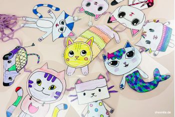 Eine Gabbys Dollhouse DIY Katzenparty zum 8. Kindergeburtstag