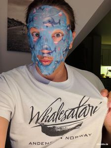 Für mich natürlich eine Wal-Gesichtsmaske