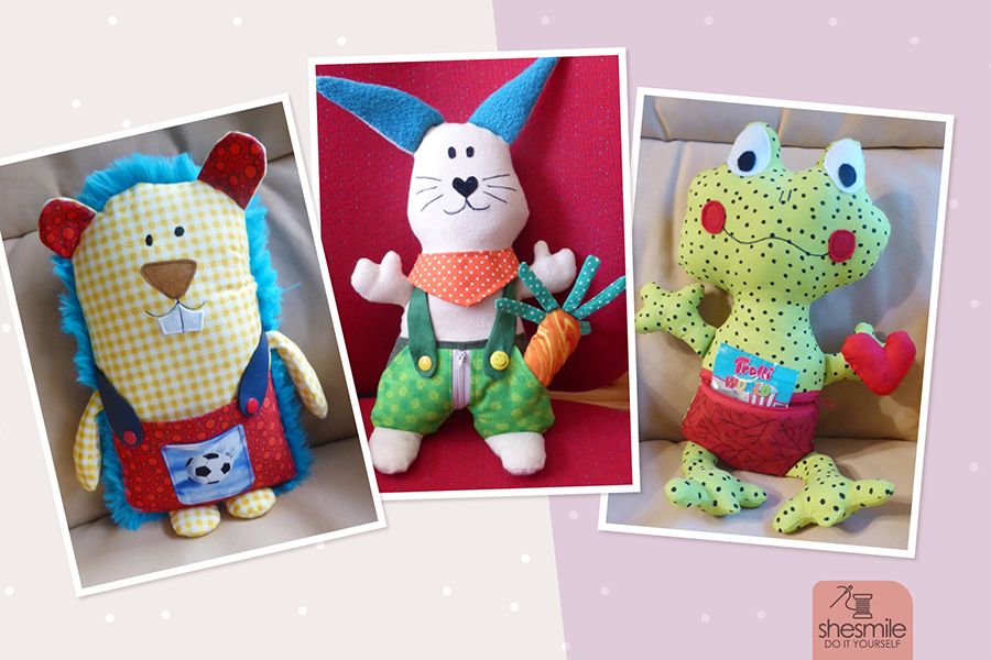 Weltknuddeltag! Zeig mit dein schönstes selbstgenähtes Kuscheltier! Einfach. Kreativ. Nähen & Basteln mit shesmile.