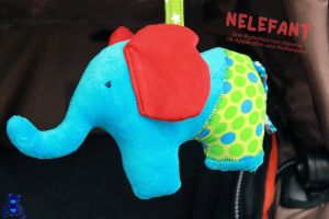 Elefant Nelefant, Applikationsvorlage und Nähanleitung von shesmile