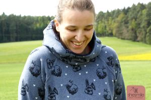 Ein Hasenkuschelpulli "KANGA" nur für mich (Nähanleitung und Schnittmuster von Jolijou)