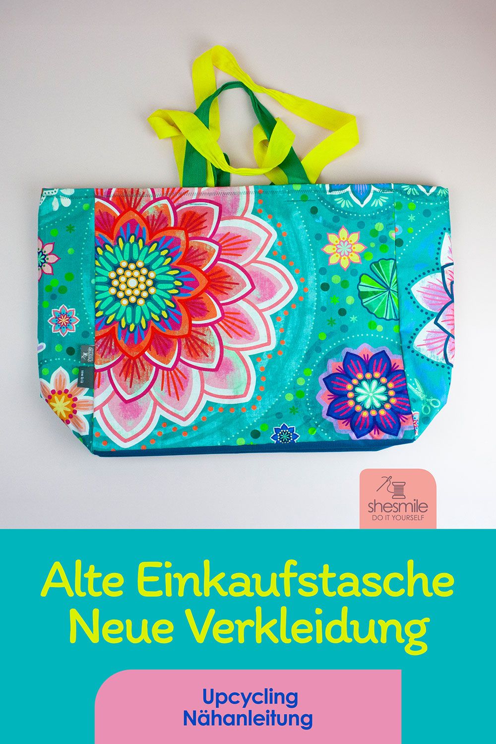 Eine neue Verkleidung für die alte Einkaufstasche nähen (Upcycling-Nähprojekt)