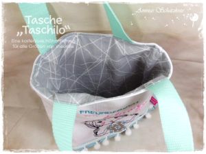 Stofftasche Taschilo, eine kostenlose Nähanleitung von shesmile DIY.