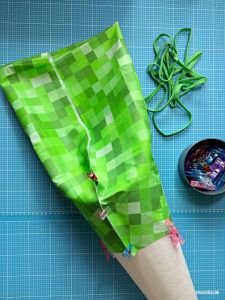 Eine Minecraft Schultüte für das Patenkind nähen (mit Videoanleitung)