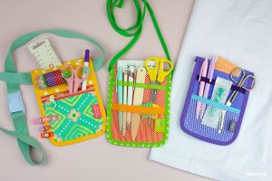 Taschenorganizer KittelKram als Gürteltasche oder Umhängetasche nähen