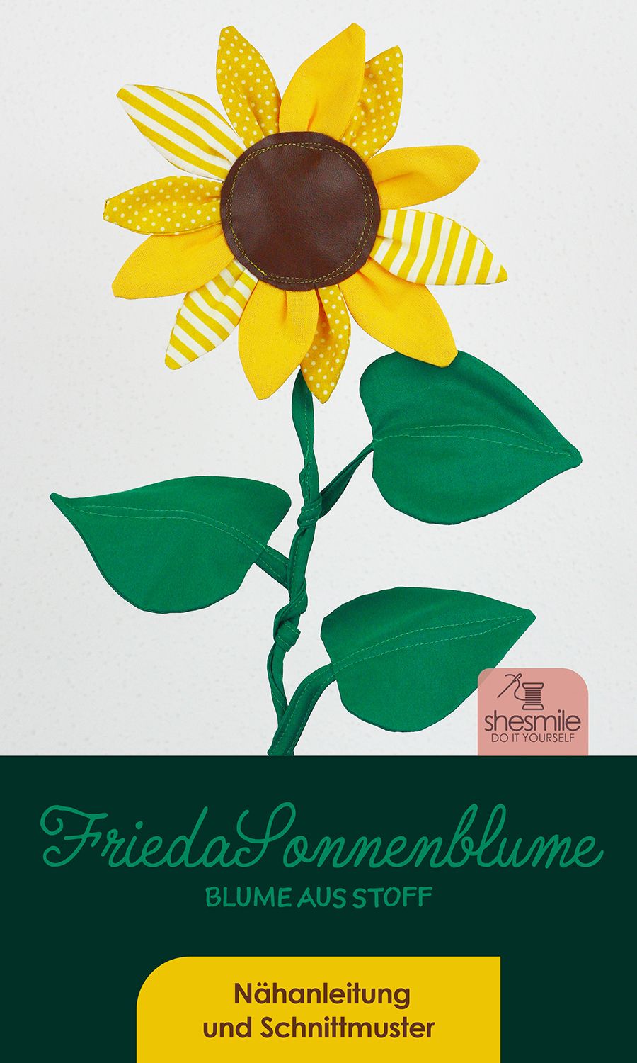 Eine Zimmerpflanze "FriedaSonnenblume" aus Stoff nähen