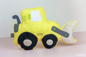 Radlader-Kuschelkissen "Rudi" (Nähanleitung und Schnittmuster)