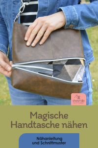 Handtasche ZipKram - Nähanleitung und Schnittmuster von shesmile