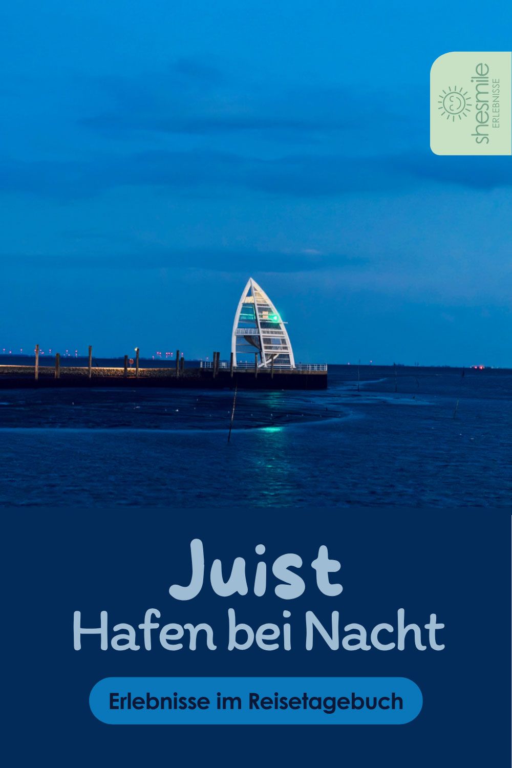 Im Hafen von Juist - Leuchtturm Memmertfeuer und Seezeichen