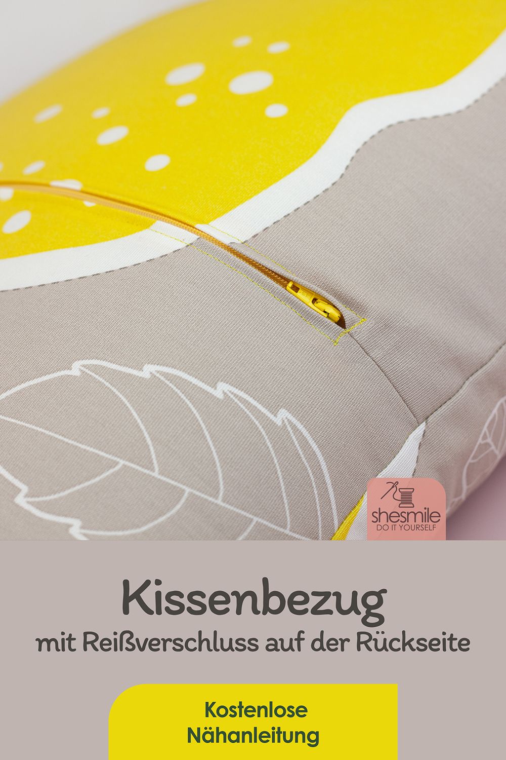 Einen neuen Kissenbezug für das Polster in der Hängeschaukel nähen
