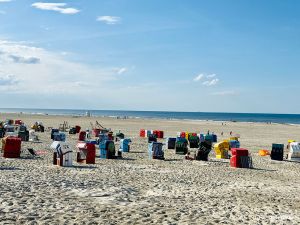 Bunte Strandkörbe