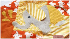 Elefant Nelefant, Applikationsvorlage und Nähanleitung von shesmile