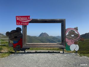 Fotopoint-Panorama-Rahmen der Wildkogel-Arena