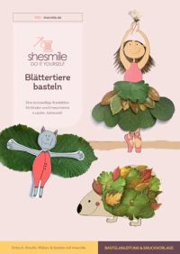 Druckvorlagen für kunterbunte, herbstliche Blätterbilder.
