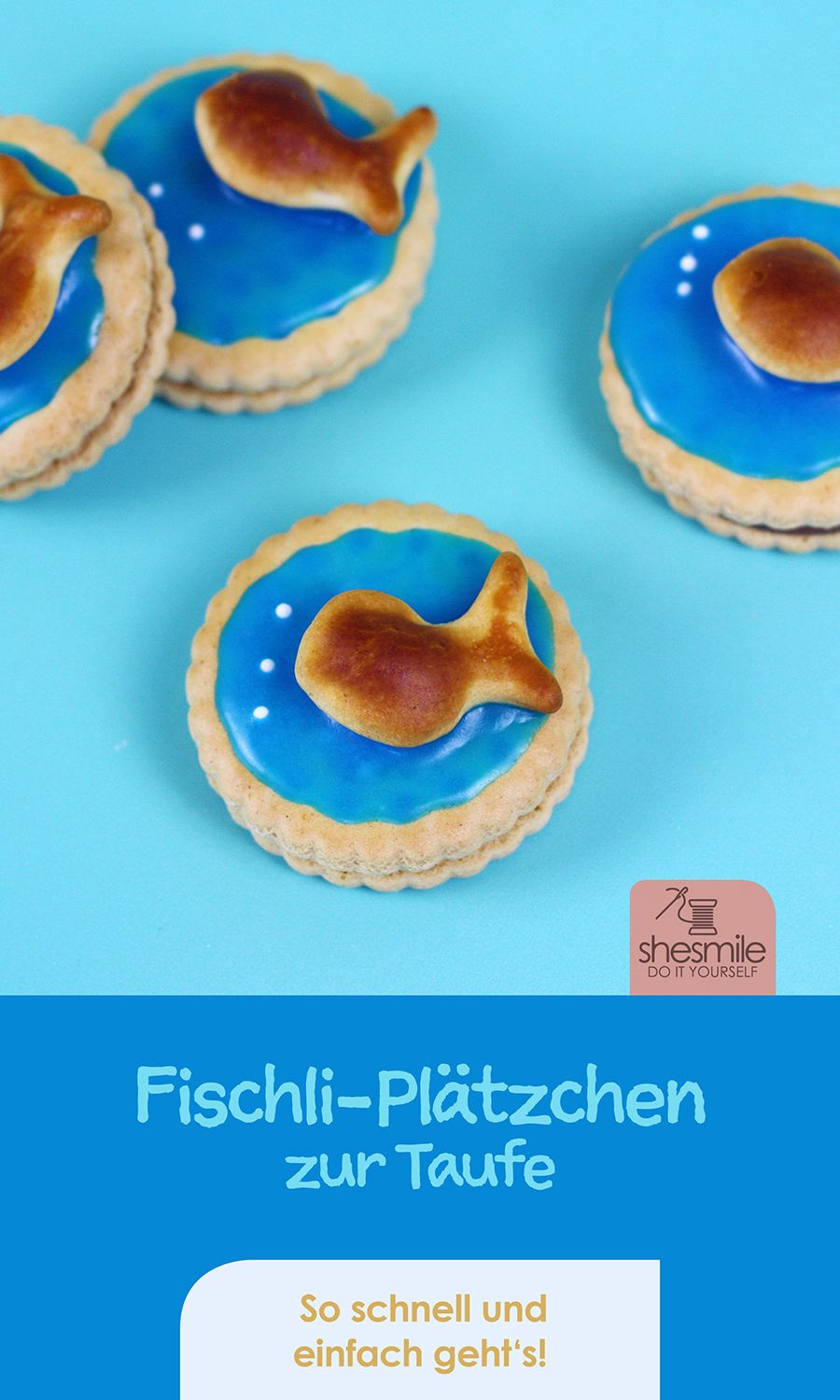 Fischli-Doppelkekse zur Taufe meines Patenkinds