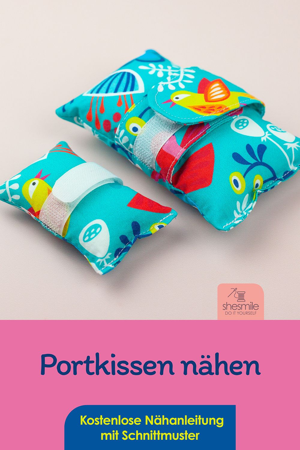 Portkissen (Kostenlose Nähanleitung & Schnittmuster für 2 Größen)