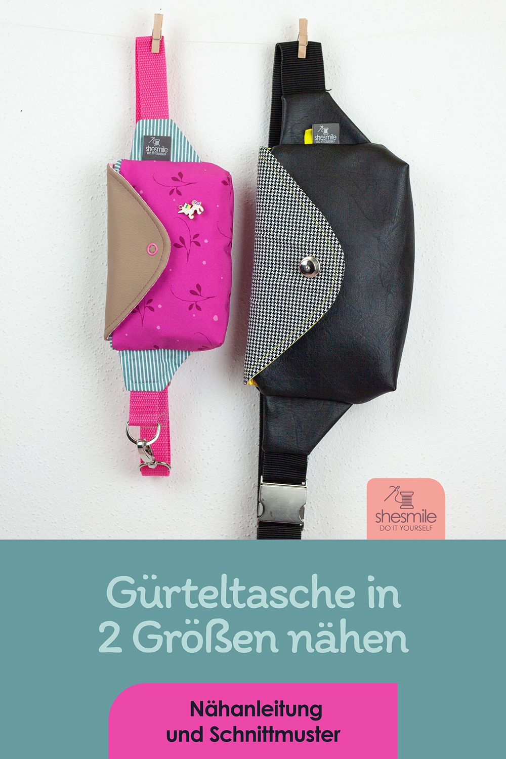 Eine Gürteltasche „HipPack“ aus Softshell und Leder nähen