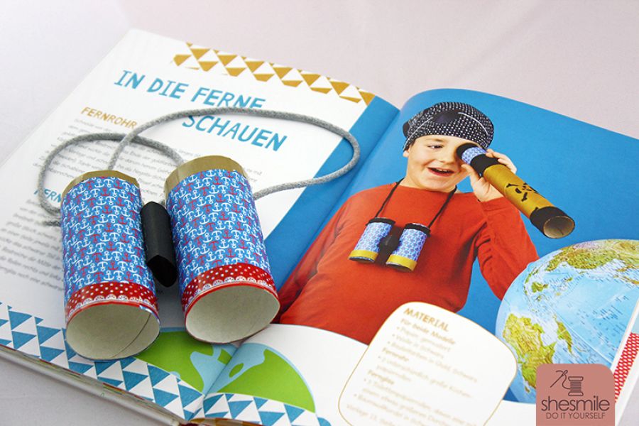 Schnipp! Schnapp! Wir basteln: Ein Fernglas aus Klorollen! Nach der Idee von Frau Scheiner