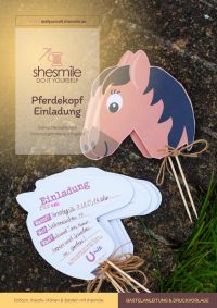 Deine Steckenpferd Einladungskarte aus Papier!