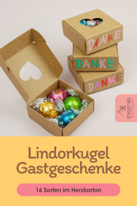 Lindorkugel Gastgeschenke als Dankeschön zur Konfirmation