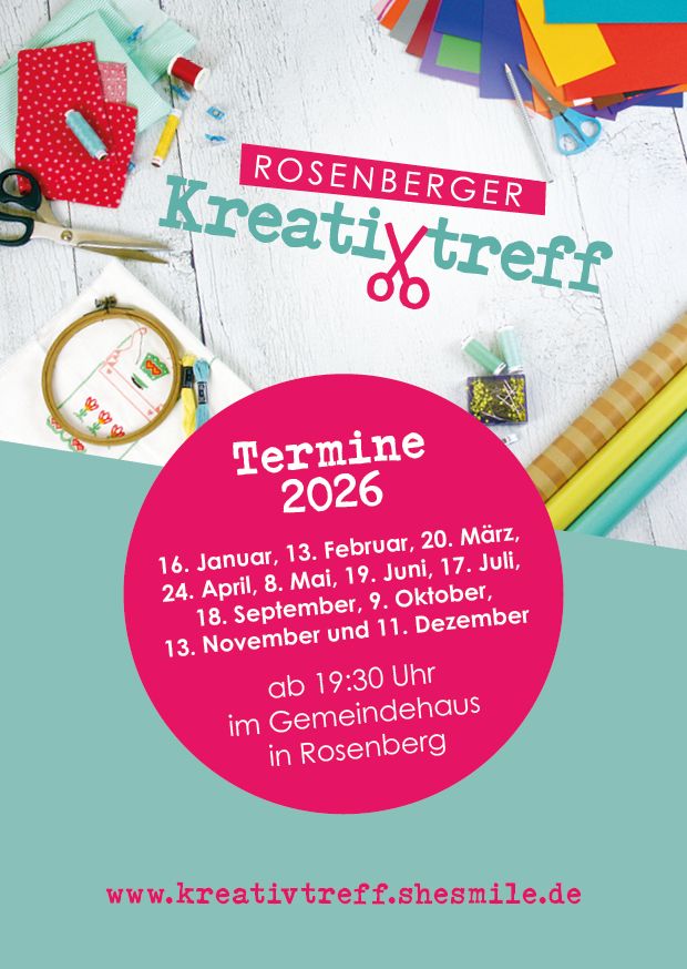 Rosenberger Kreativtreff ❤ gemeinsam handarbeiten