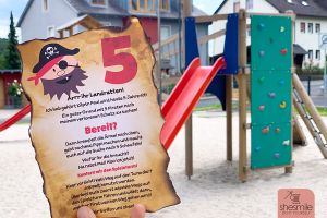 Eine Piratenparty mit Schatzsuche zum 5. Geburtstag