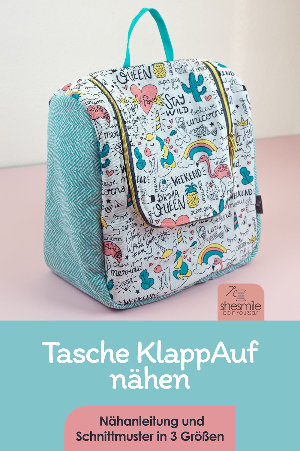 Tasche "KlappAuf" (Nähanleitung und Schnittmuster)