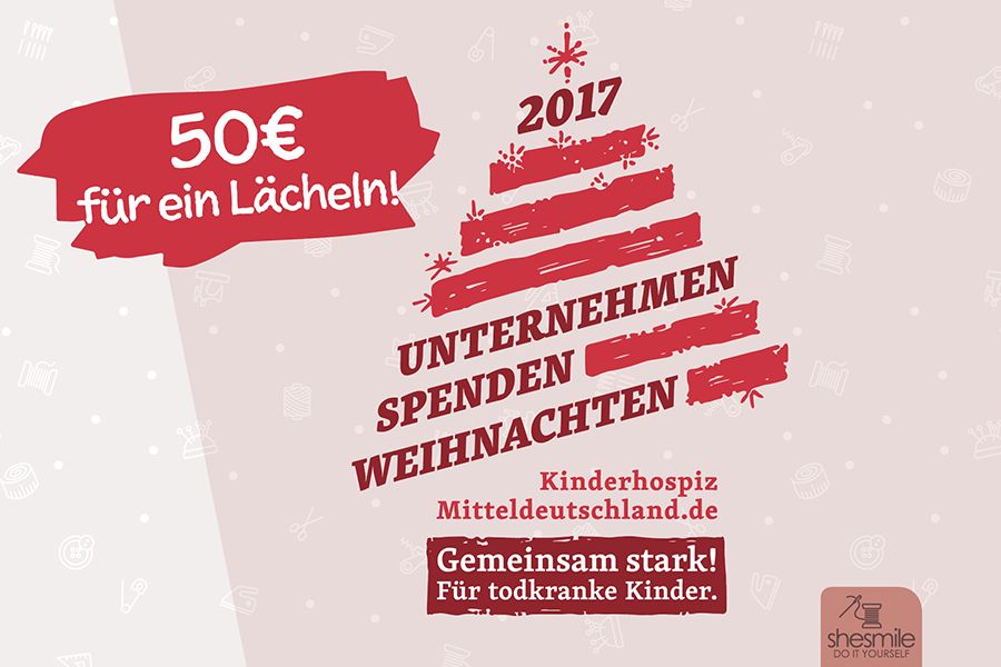 shesmile spendet 50€ an das Kinder- und Jugendhospiz Mitteldeutschland